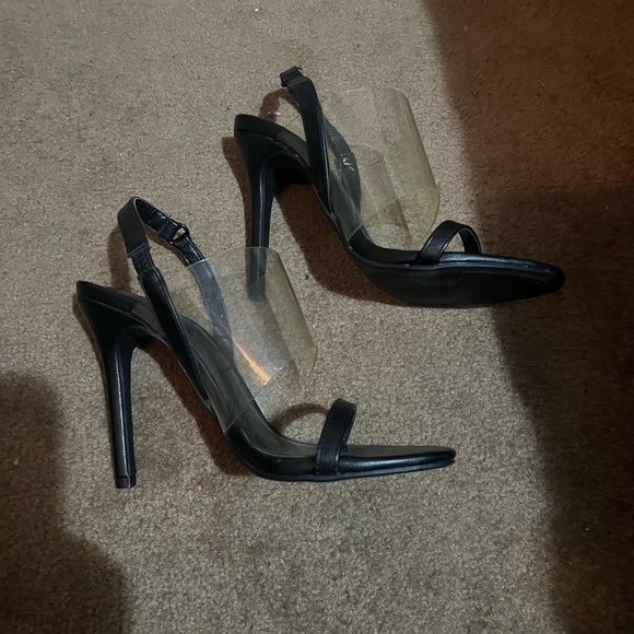 Black and clear heels - Picture 2 of 3